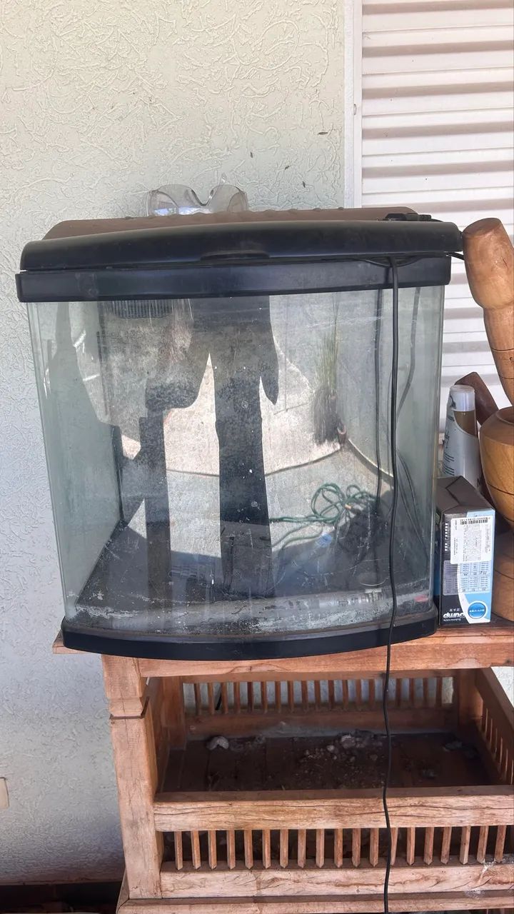 Aquário Bow Front ~90 Litros - Completo