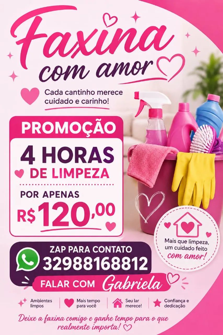 Faxina promoção 