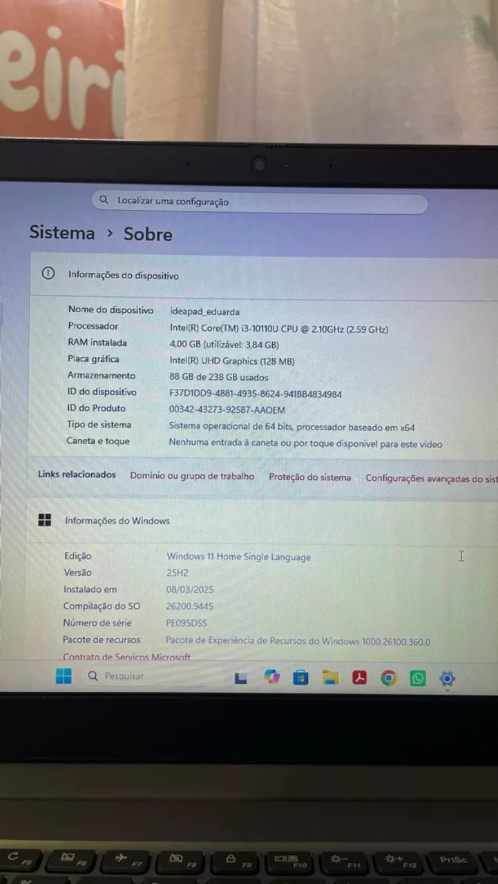 Notebook Ideapad i3 à venda  - Foto 4