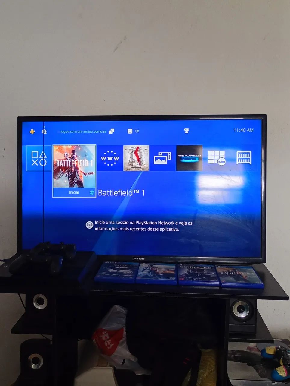 Ps4 1TB 1 controle e 3 jogos - Foto 3