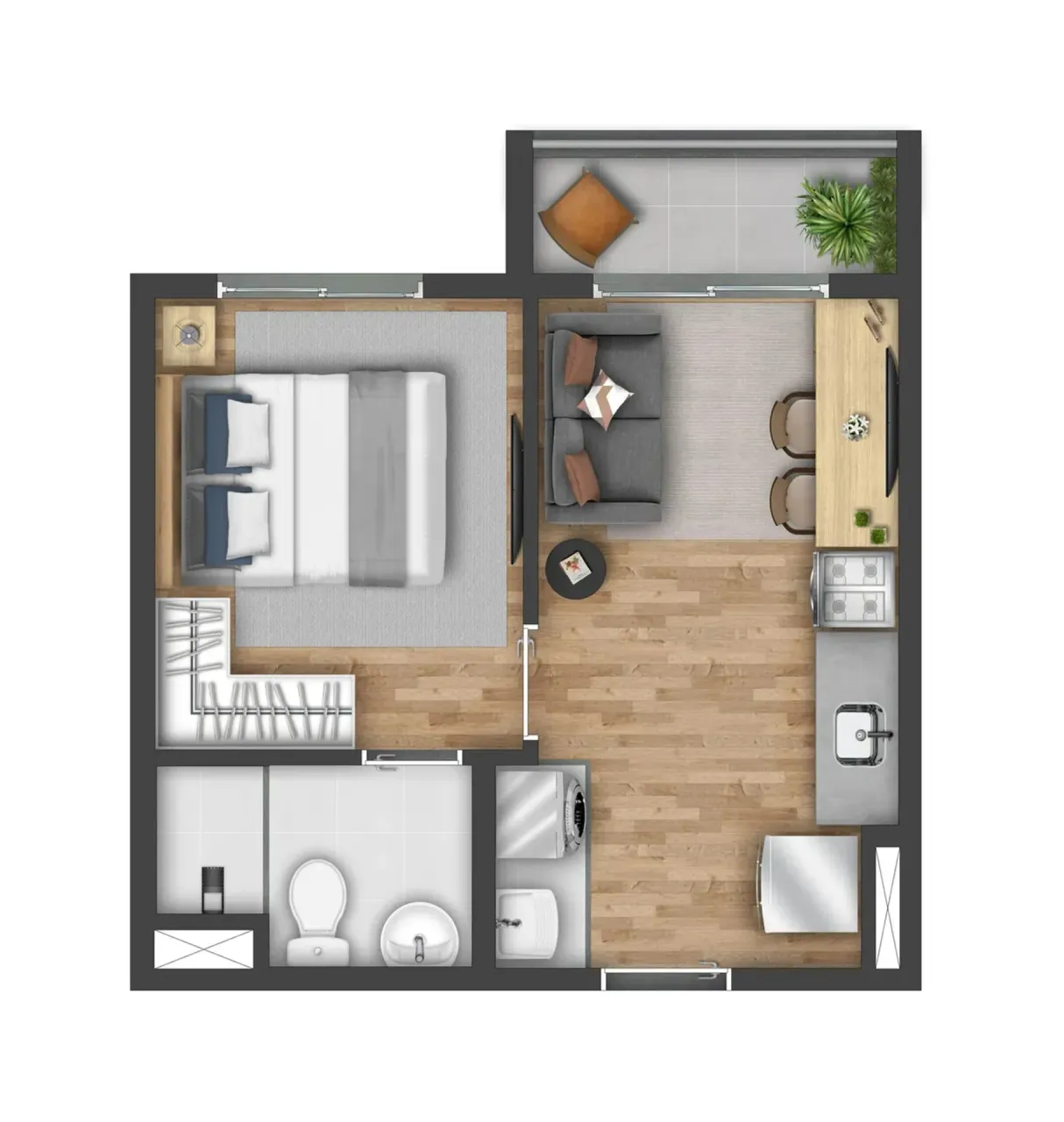 PLANTA 26m²