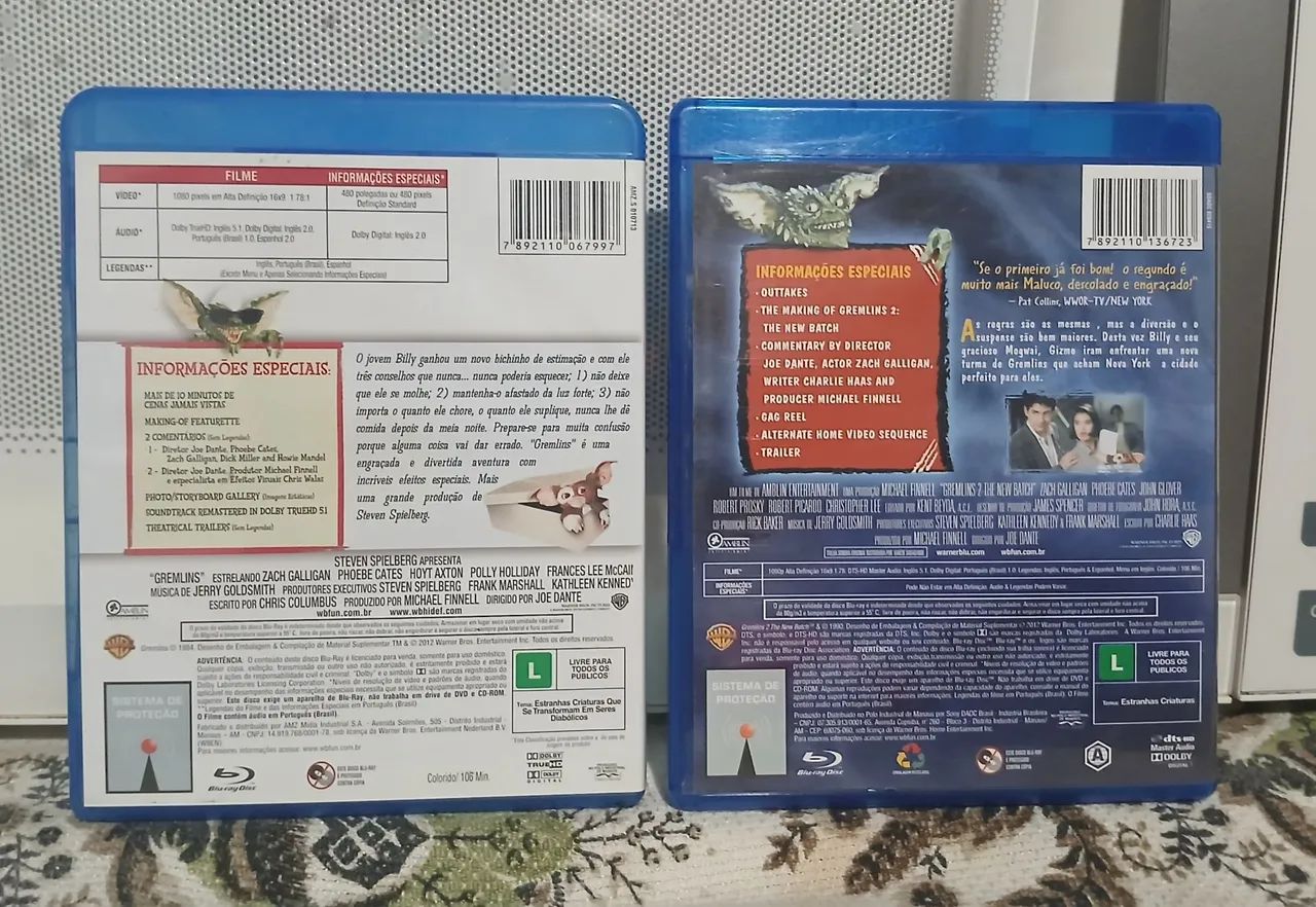 Blu-rays GREMLINS 1 e 2 - Foto 2