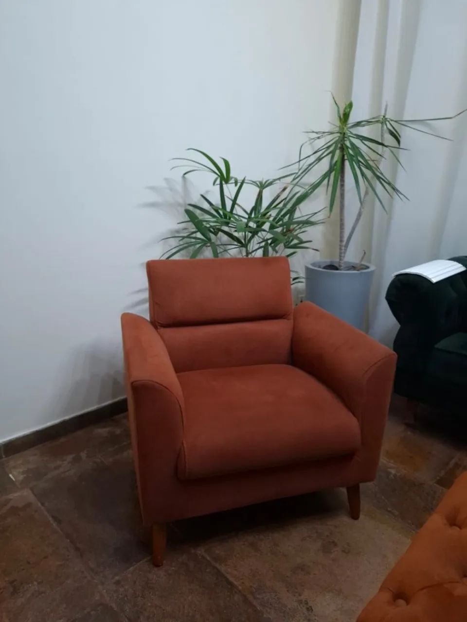 Poltrona Decorativa Beatriz Terra Cor Terracota