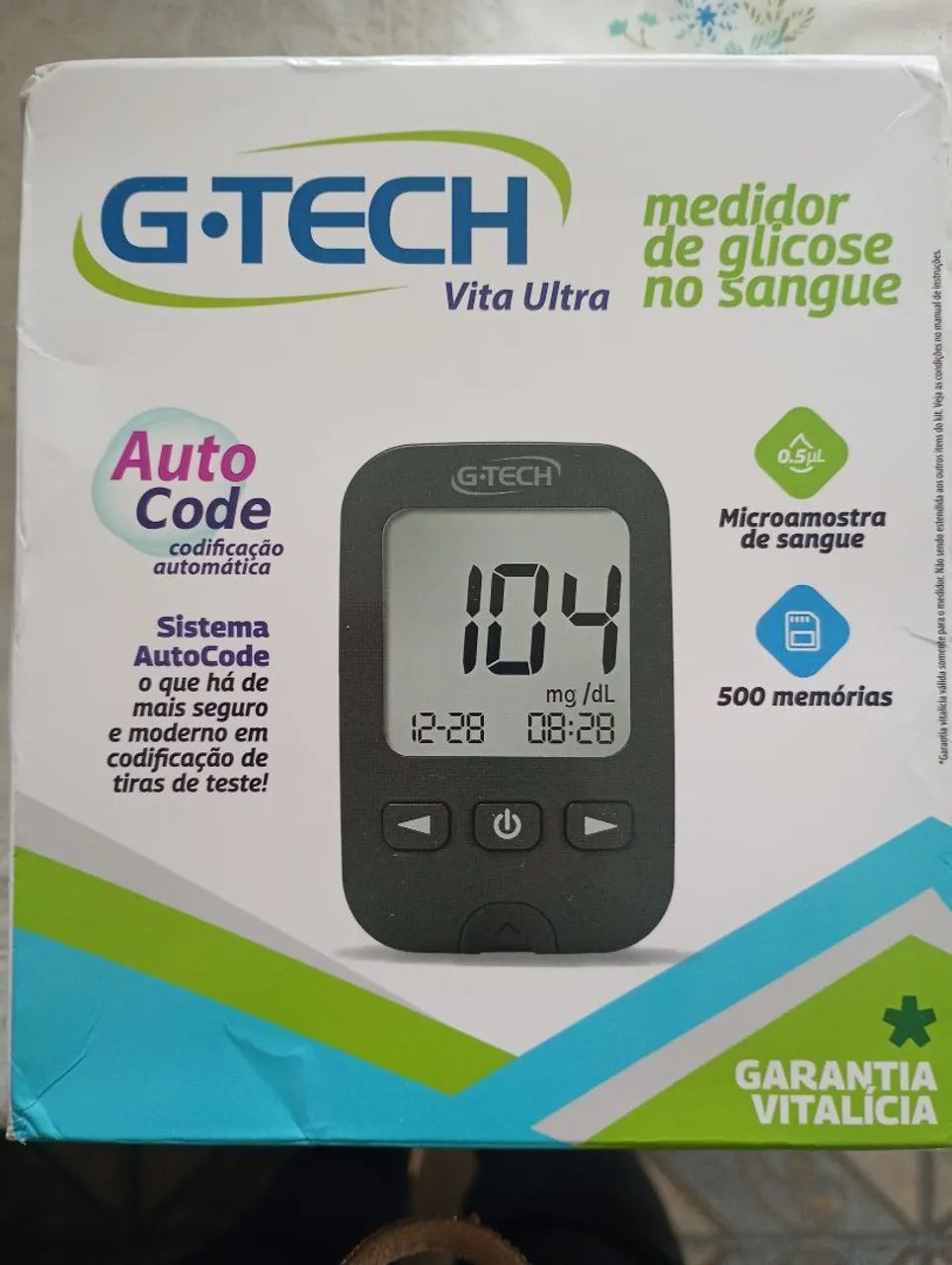 Medidor de glicose no sangue novo