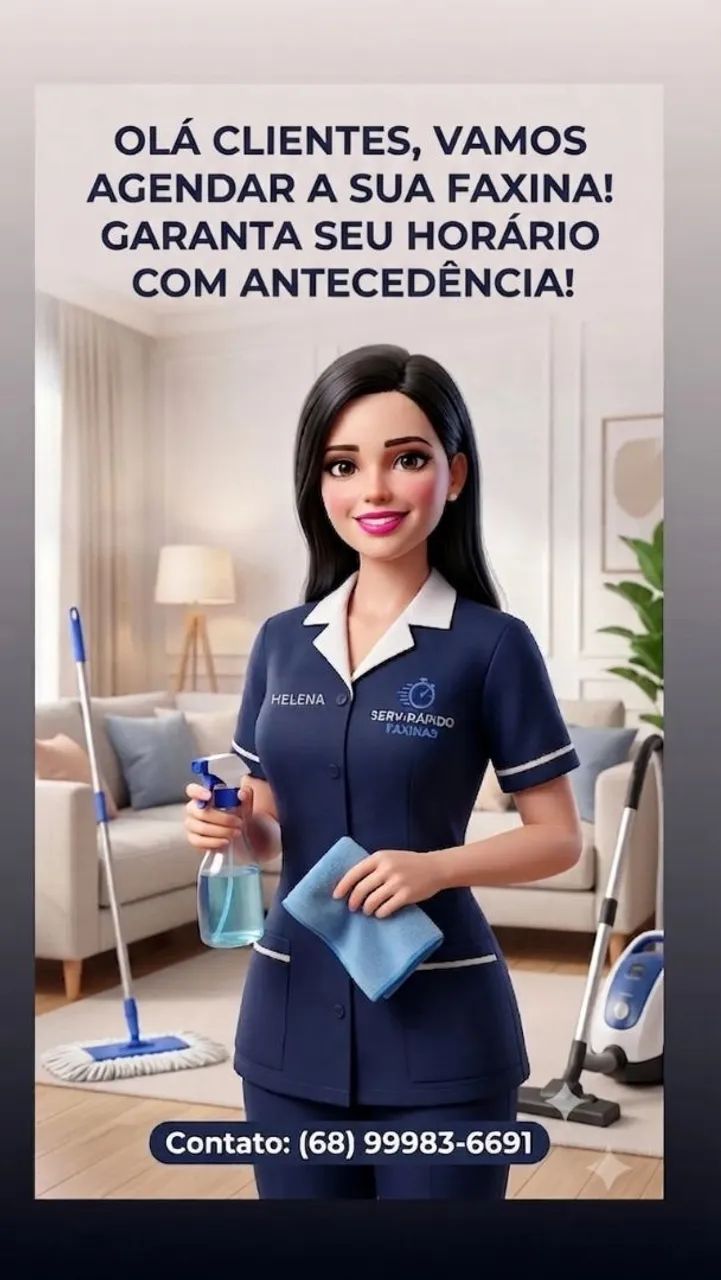 Faxina rápida e caprichada 