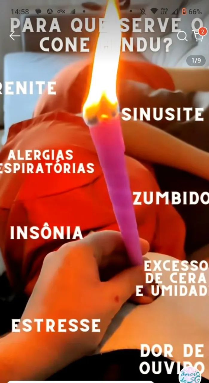 Cone chinês para cera de ouvido  - Foto 2