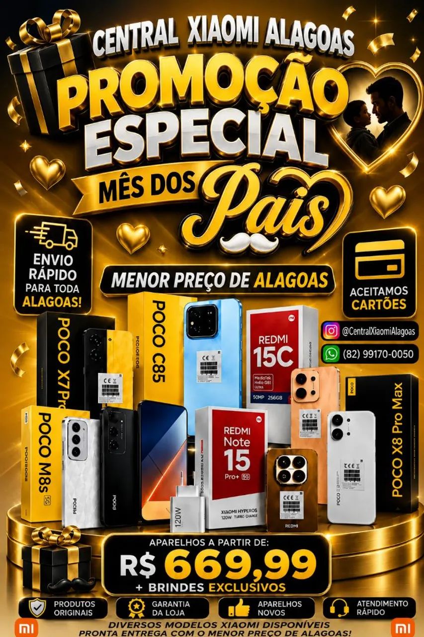 Xiaomi Redmi Note 15 Pro 5G, Poco X8 Pro 5G e Diversos Modelos Disponíveis em ofertas 