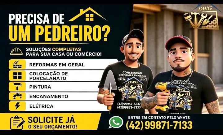 Pedreiro ponta grossa 