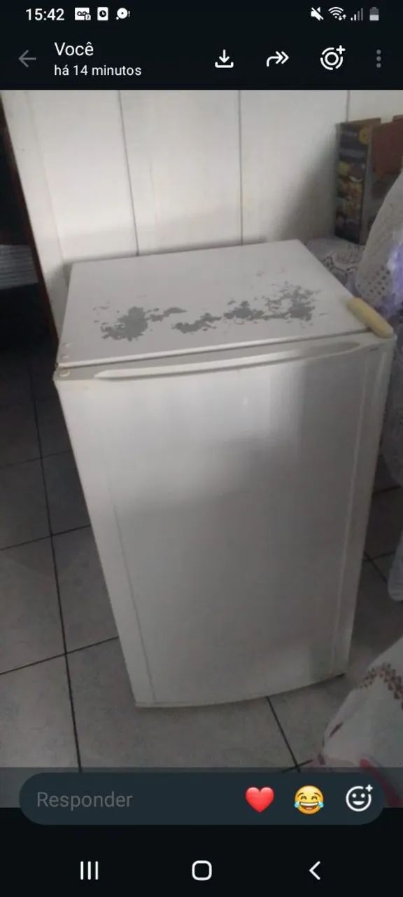 Frigobar Electrolux Modelo 120Re 122 litros bom Ótimo 