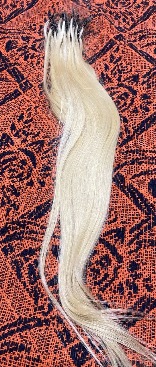 Mega hair 65 ctm loiro blond cabelo humano.