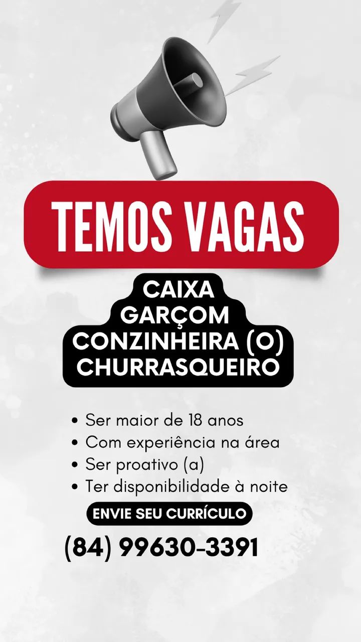 Vaga de emprego 