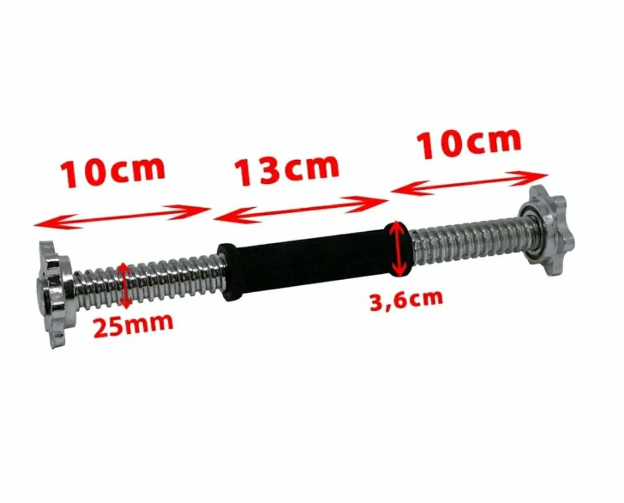 Par de halter de aço maciço  - Foto 2