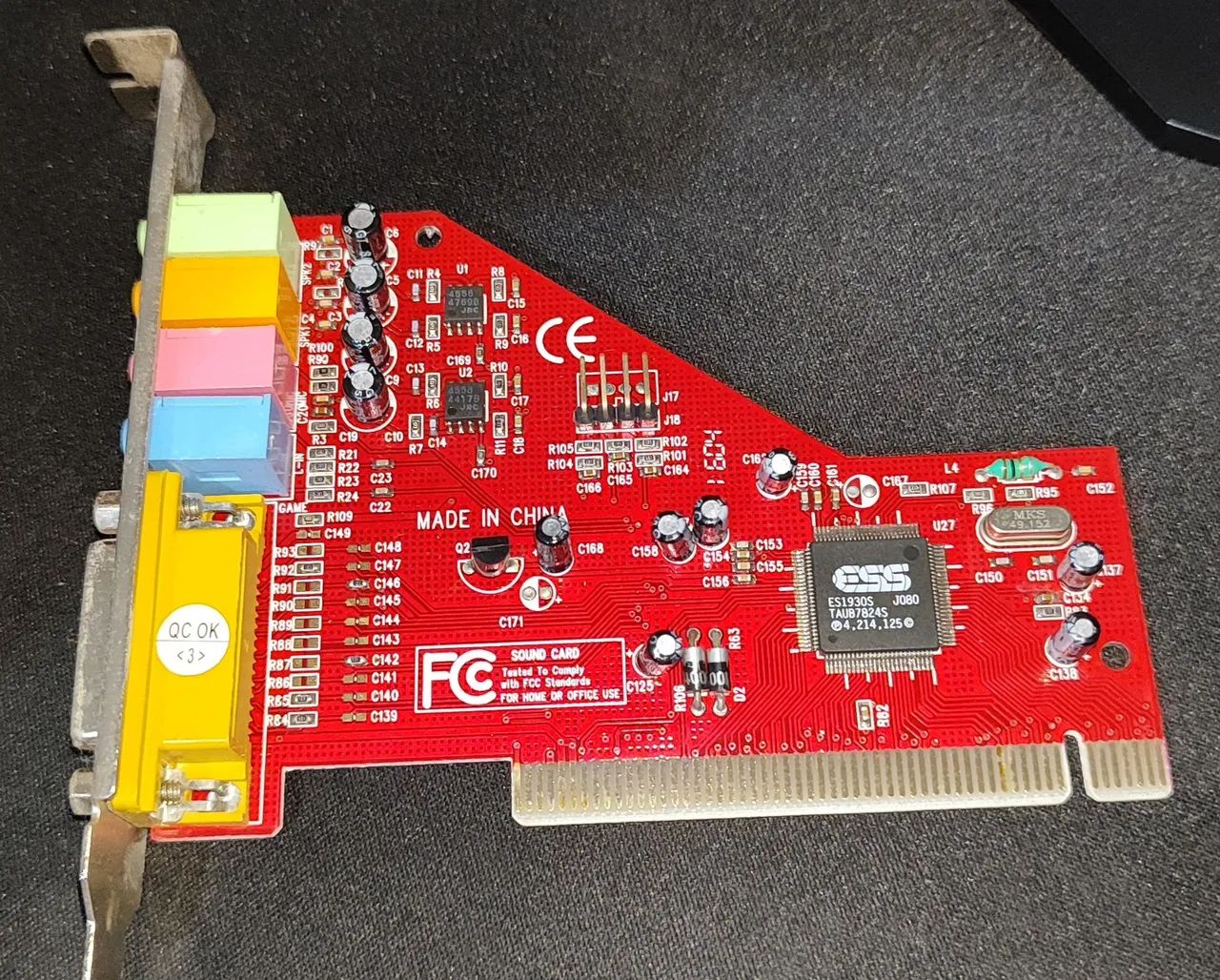 Placa de som pci