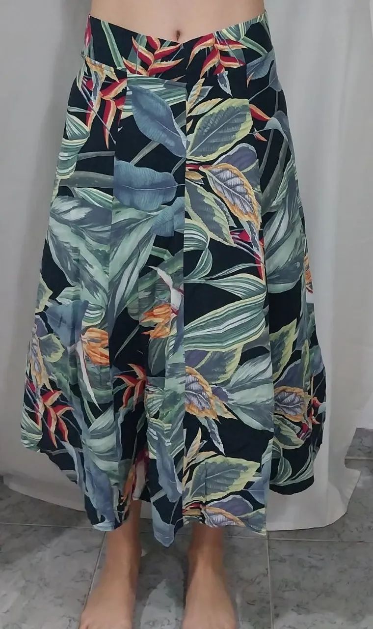 Saia midi tropical - Foto 4