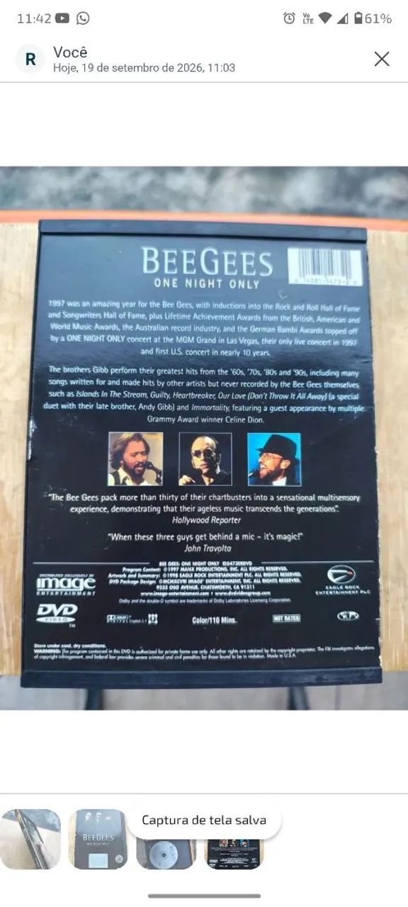 2 DVDs Bee Gees - Live by Request e One Night Only - Foto 5