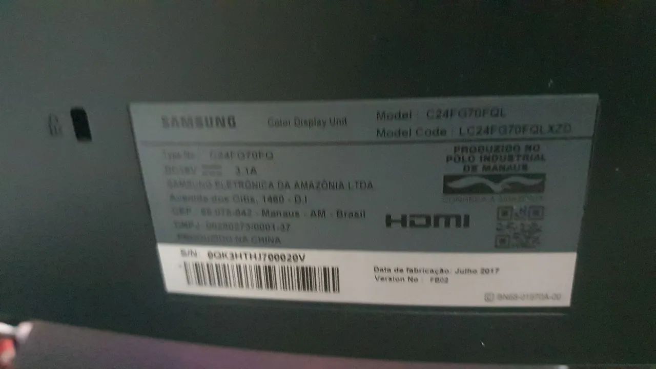 Monitor CURVO Samsung QLED 24' com detalhes - Foto 4