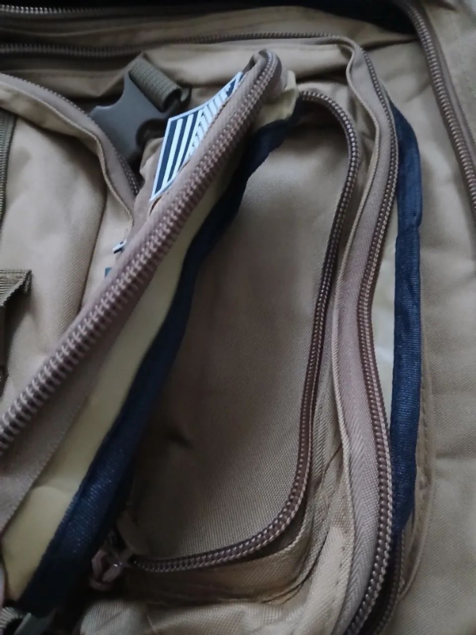 Mochila tática Cáqui 50lts - Foto 5
