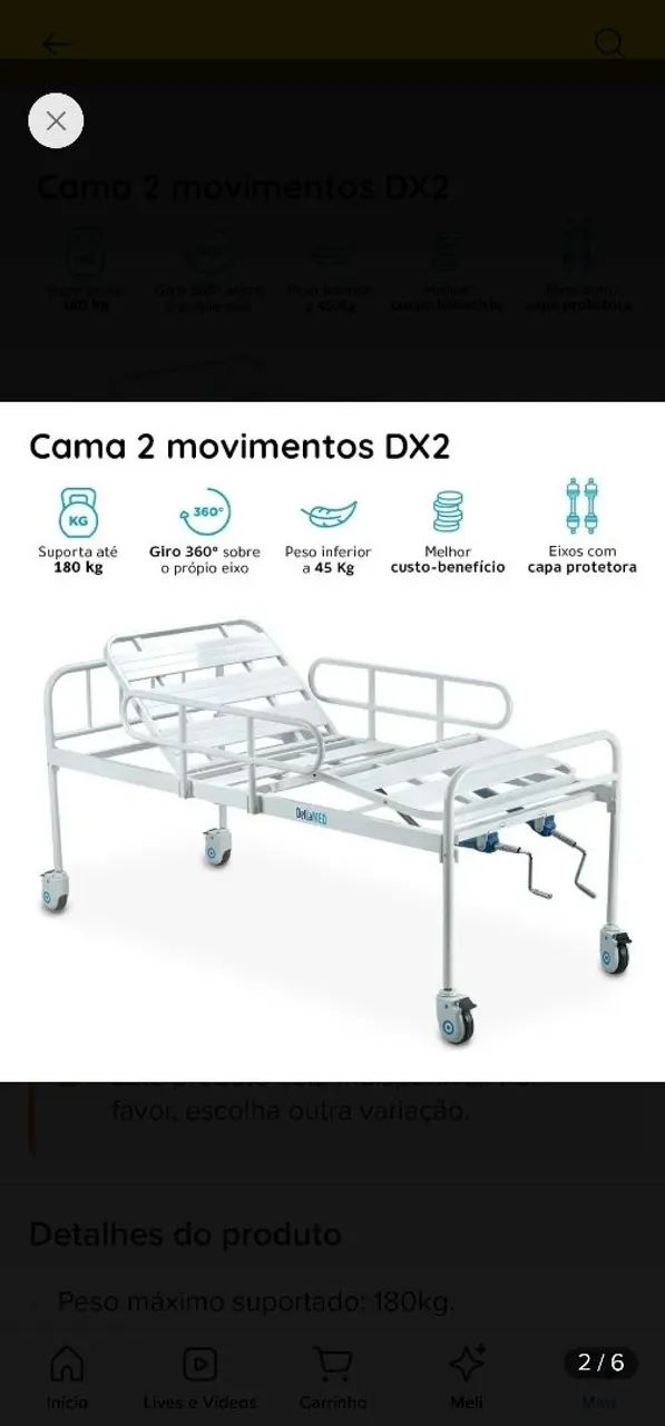 Cama hospitalar  - Foto 2