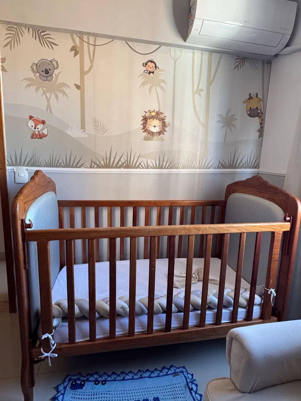 VENDE-SE BERÇO MADEIRA MACIÇA - Foto 5