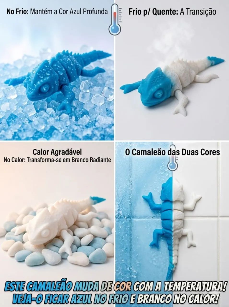 Camaleo troca de cor - Foto 4
