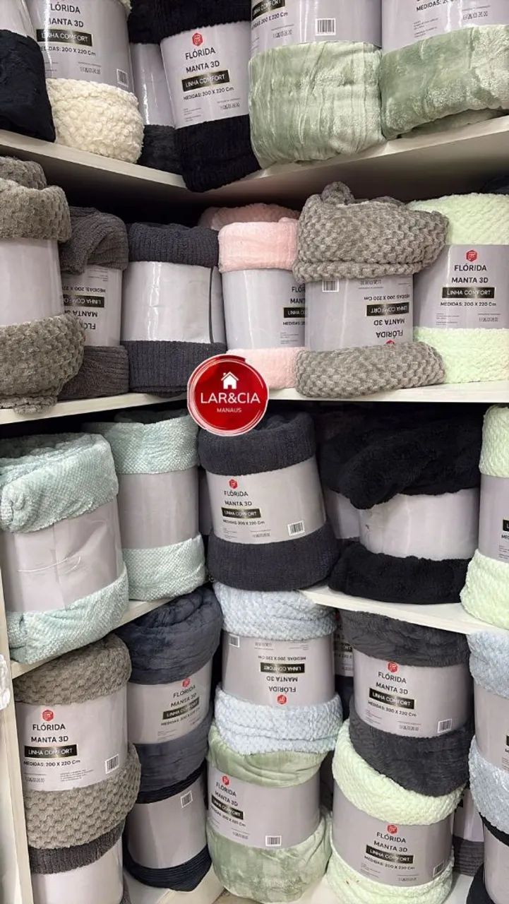  Kit com 3 Mantas Premium Aveludadas  - Foto 2