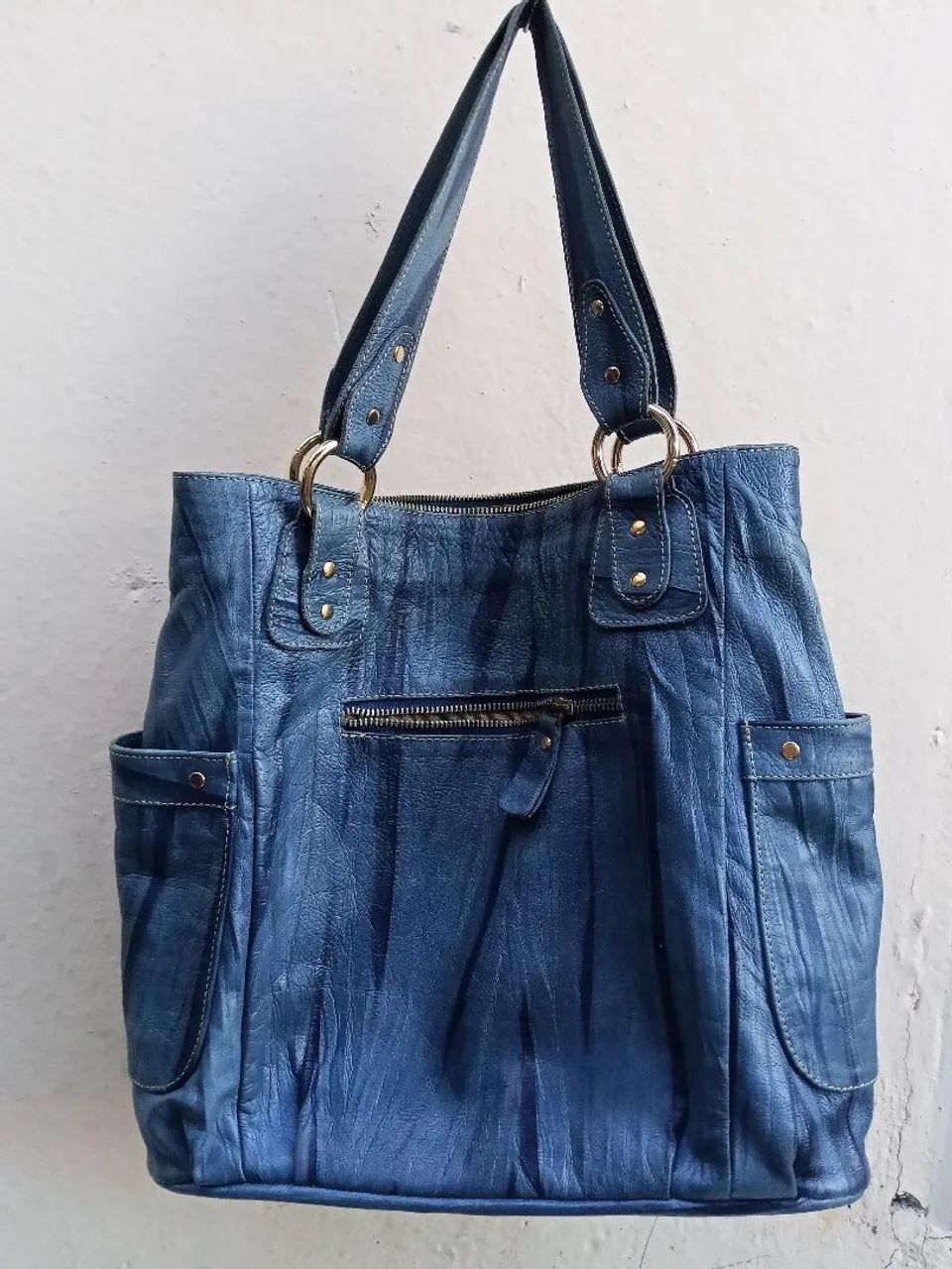 Bolsa de couro legítimo spatifillus tamanho 37x40 - Foto 3