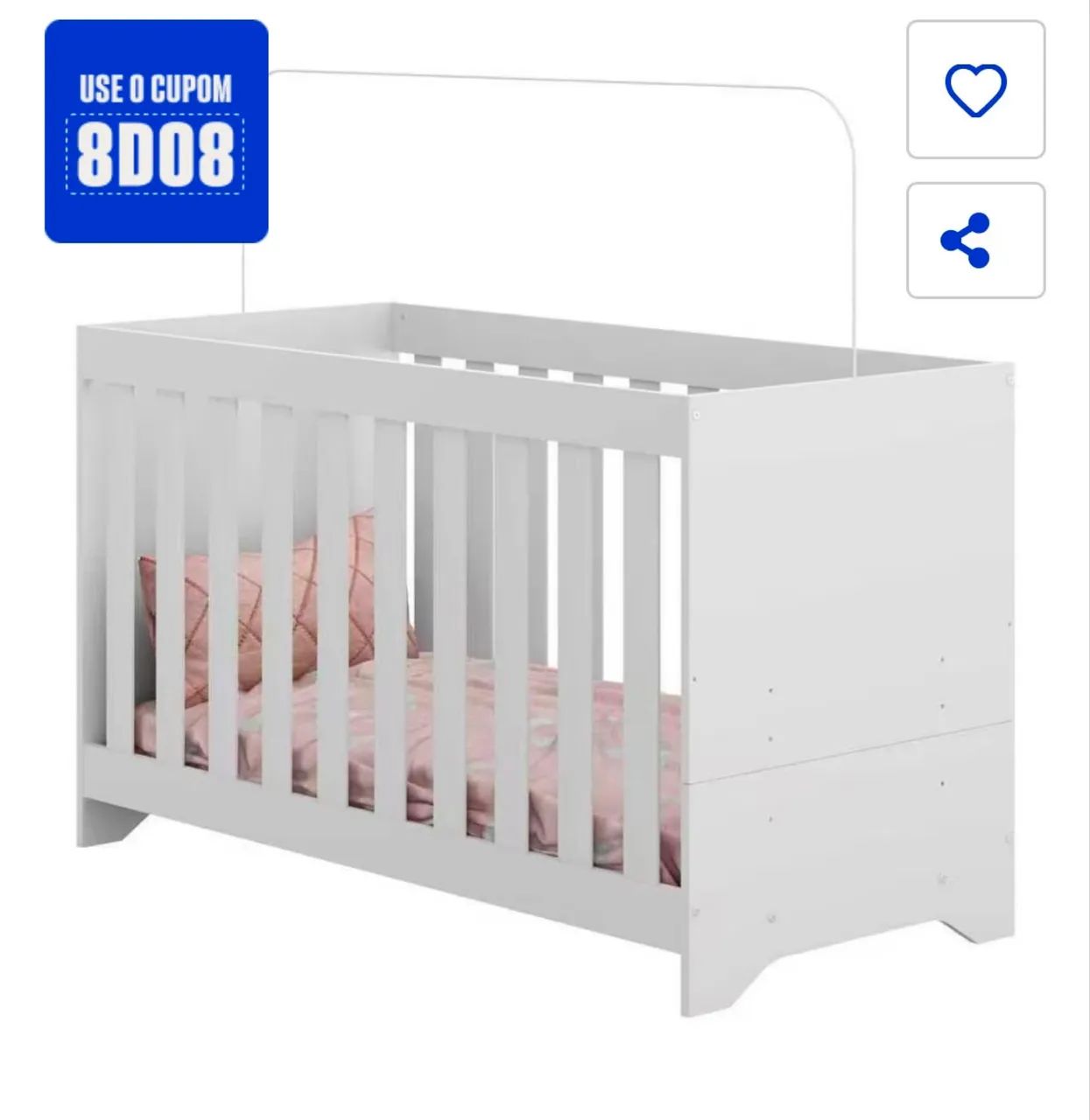 Berço infantil usado bem cuidado com colchão ortobom  - Foto 2