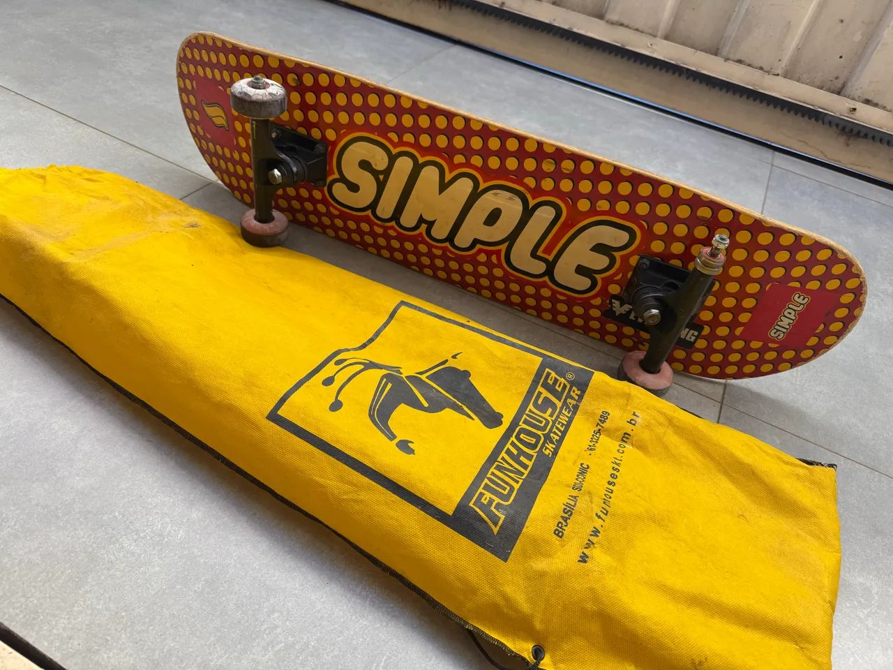 Skate Completo Simple 8.0 - Trucks Funhouse + Rolamentos Everlong - Foto 2