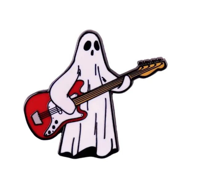 Broche Fantasma Guitarrista Pin De Lapela Wow!!!
