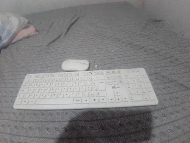 kit placa mãe quarta geração memoria ram 10GB processador i3-4170 e teclado e mouse sem fi - Foto 2
