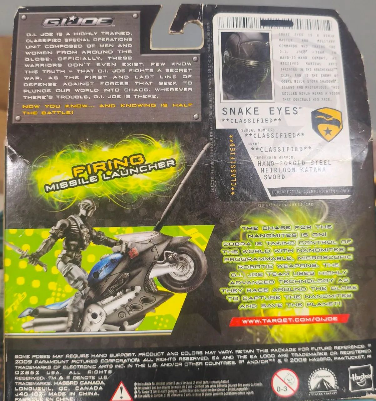 GI JOE 25TH/ROC/ SNAKE EYES WITH ARASHIKAGE CYCLE - Foto 2