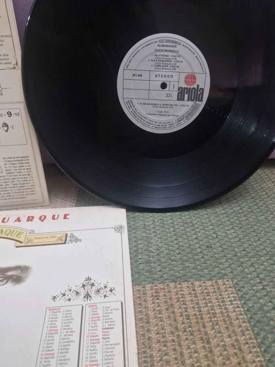 Disco Vinil  LP - Chico Buarque - Almanaque - com encarte - Foto 5