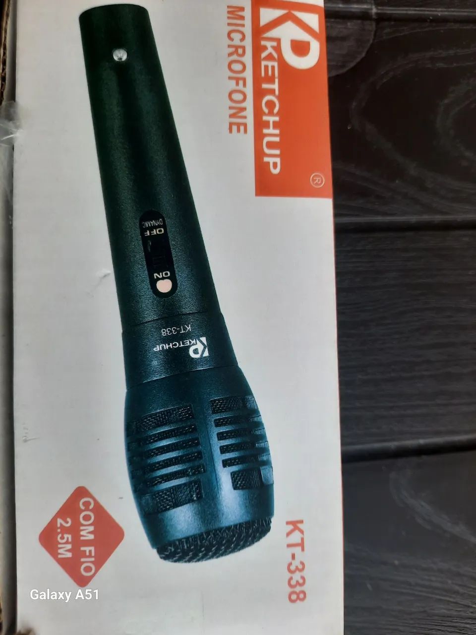 Microfone com fio 2,5m KT-338 - Foto 2