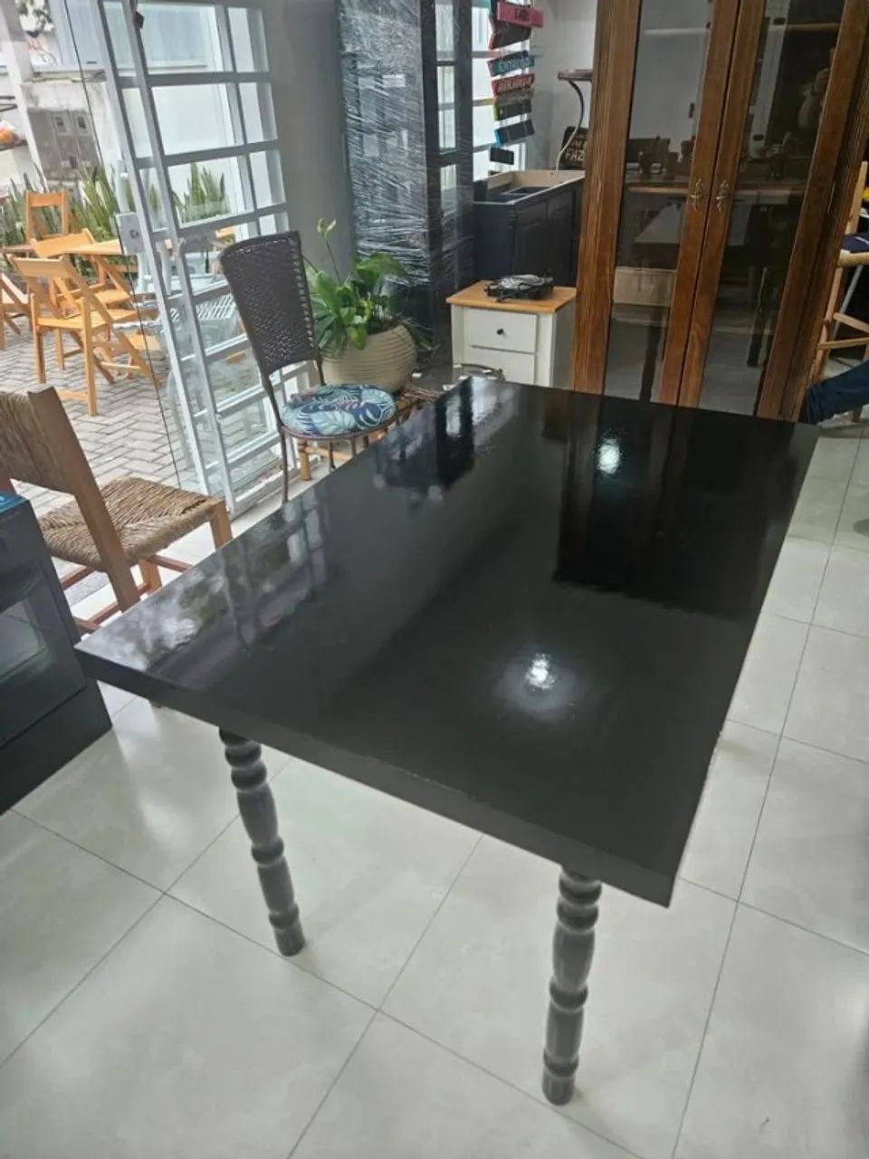Super Promoção, Mesa Retangular Pés Torneados , Curupixa - Foto 2