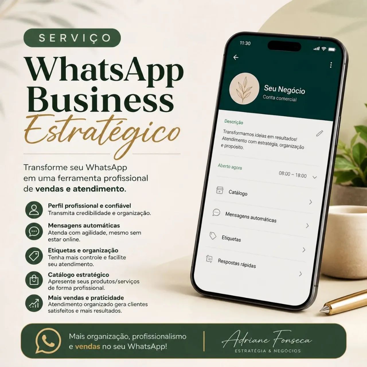 Configuração Whatsapp Profissional 