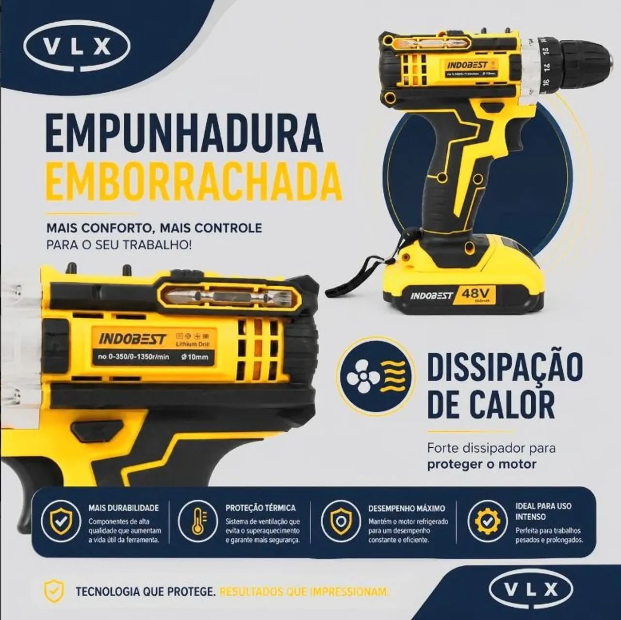 Furadeira e parafusadeira completa  - Foto 2