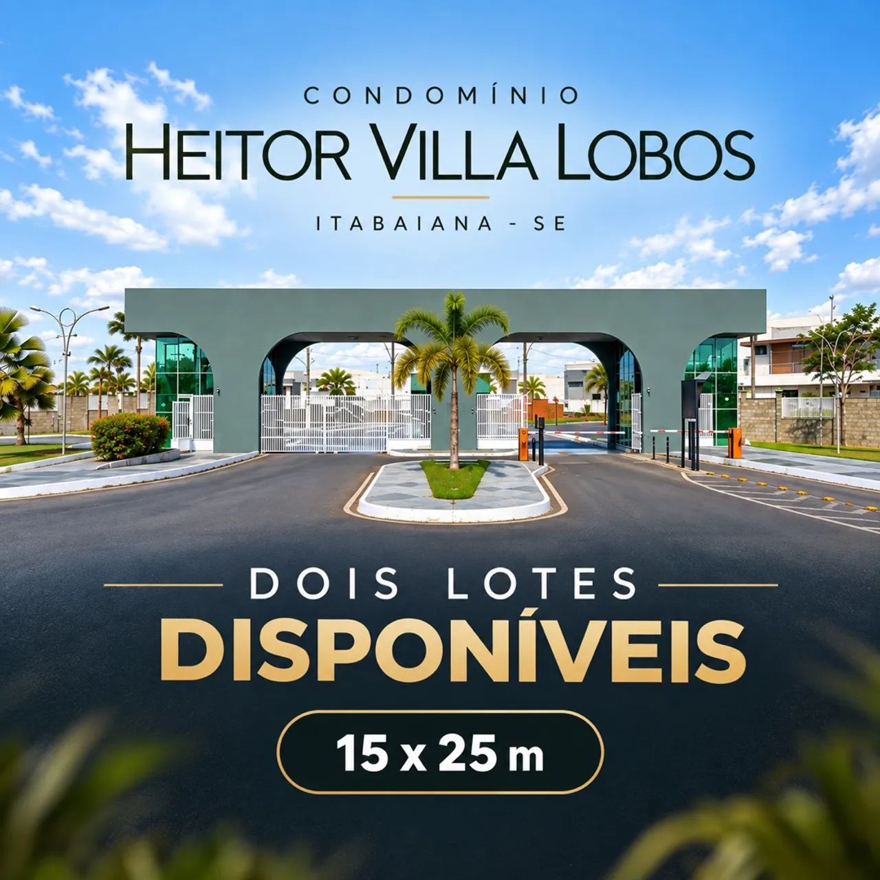 Lotes disponíveis no Condomínio Heitor Villa Lobos