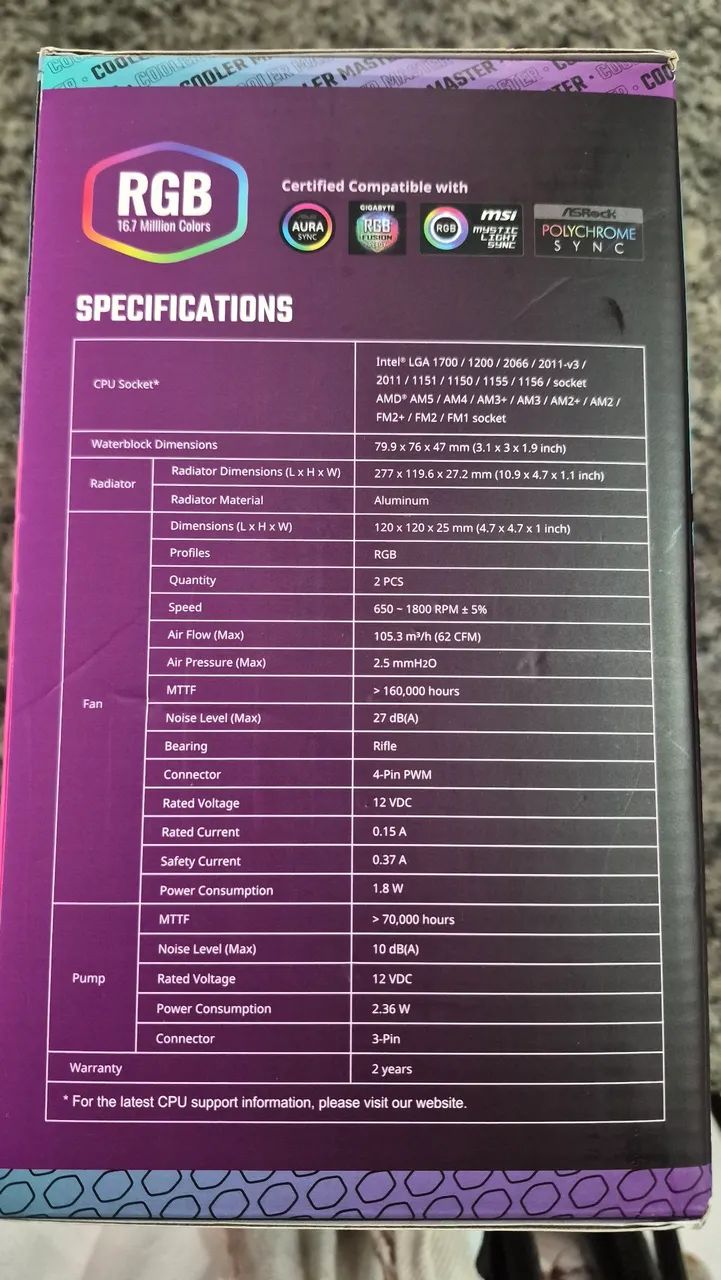 Cooler Masterliquid ML240L V2 RGB - Foto 3
