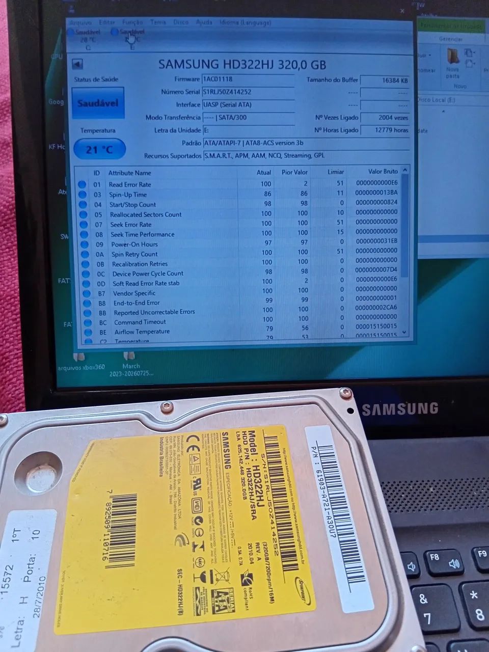 Hd 320GB de pc funcionando perfeitamente - Foto 3