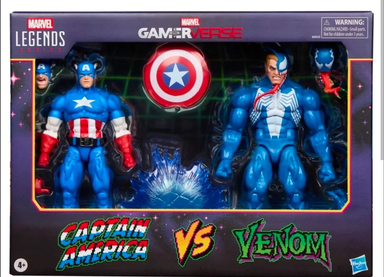 Marvel Legends Capitão América vs Venom
