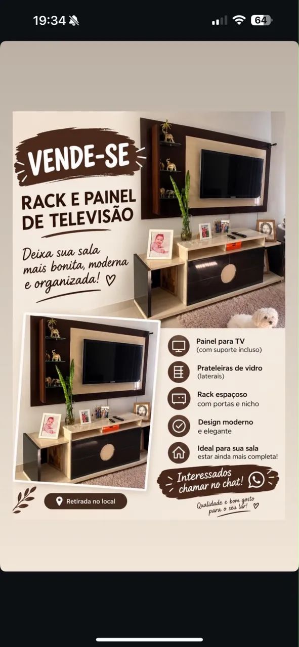 Rack e painel