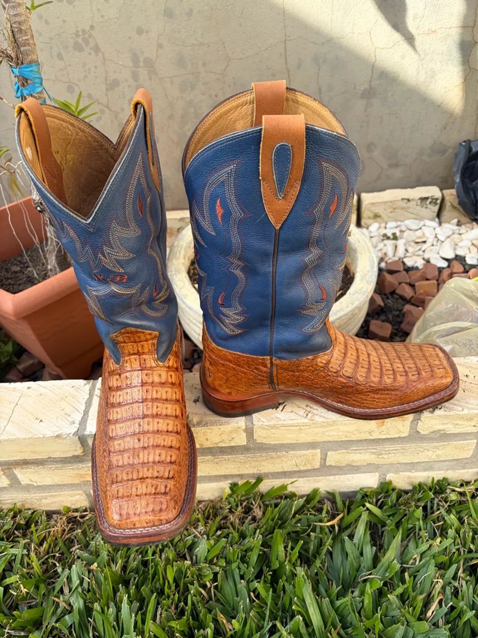 Bota couro de jacaré - Foto 3