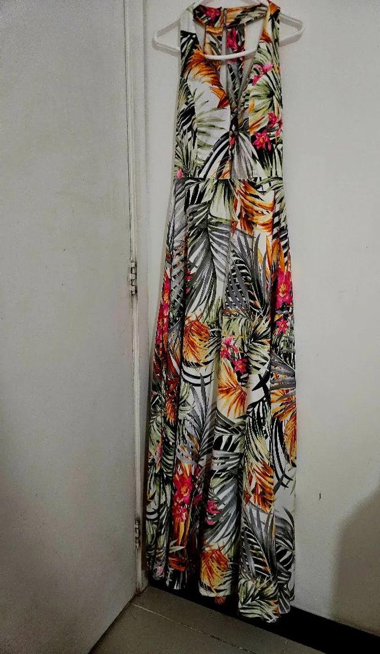 vestido longo de festa estampado  - Foto 2