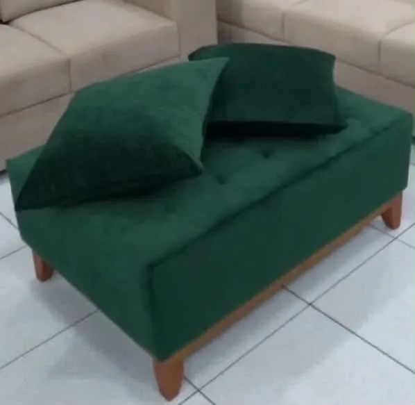 Puff Recamier Verde, Estado impecável! - Foto 2