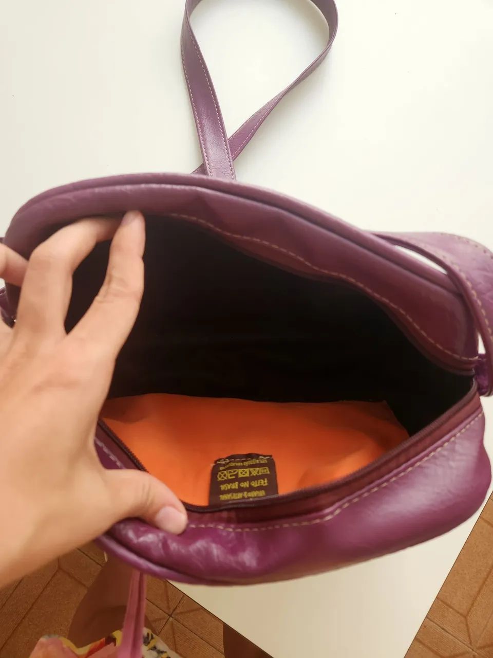 Bolsa enok vegan roxa - Foto 3
