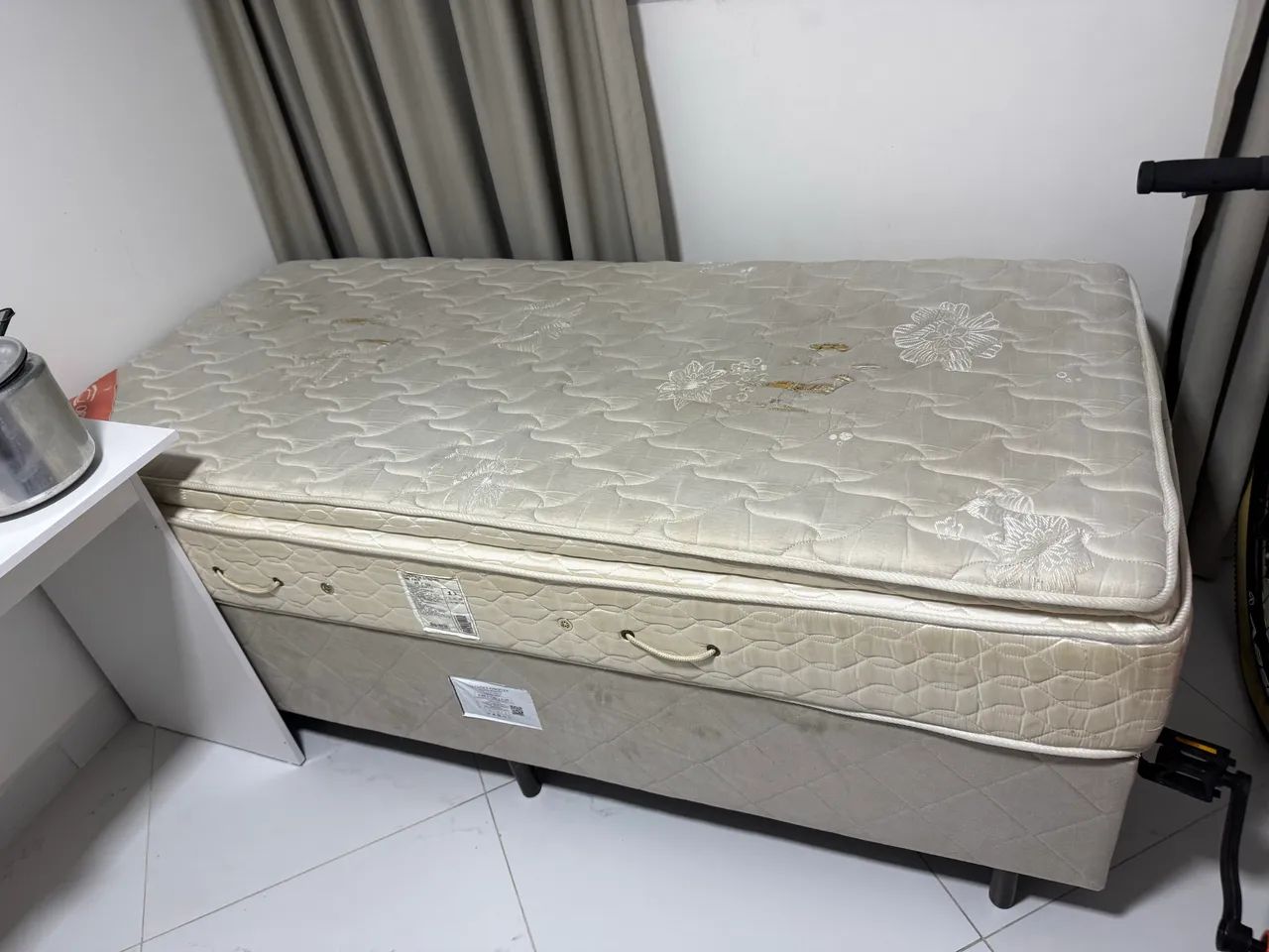 Cama Box Solteiro com Colchão Euro Pillow - Firme e Resistente - Foto 2