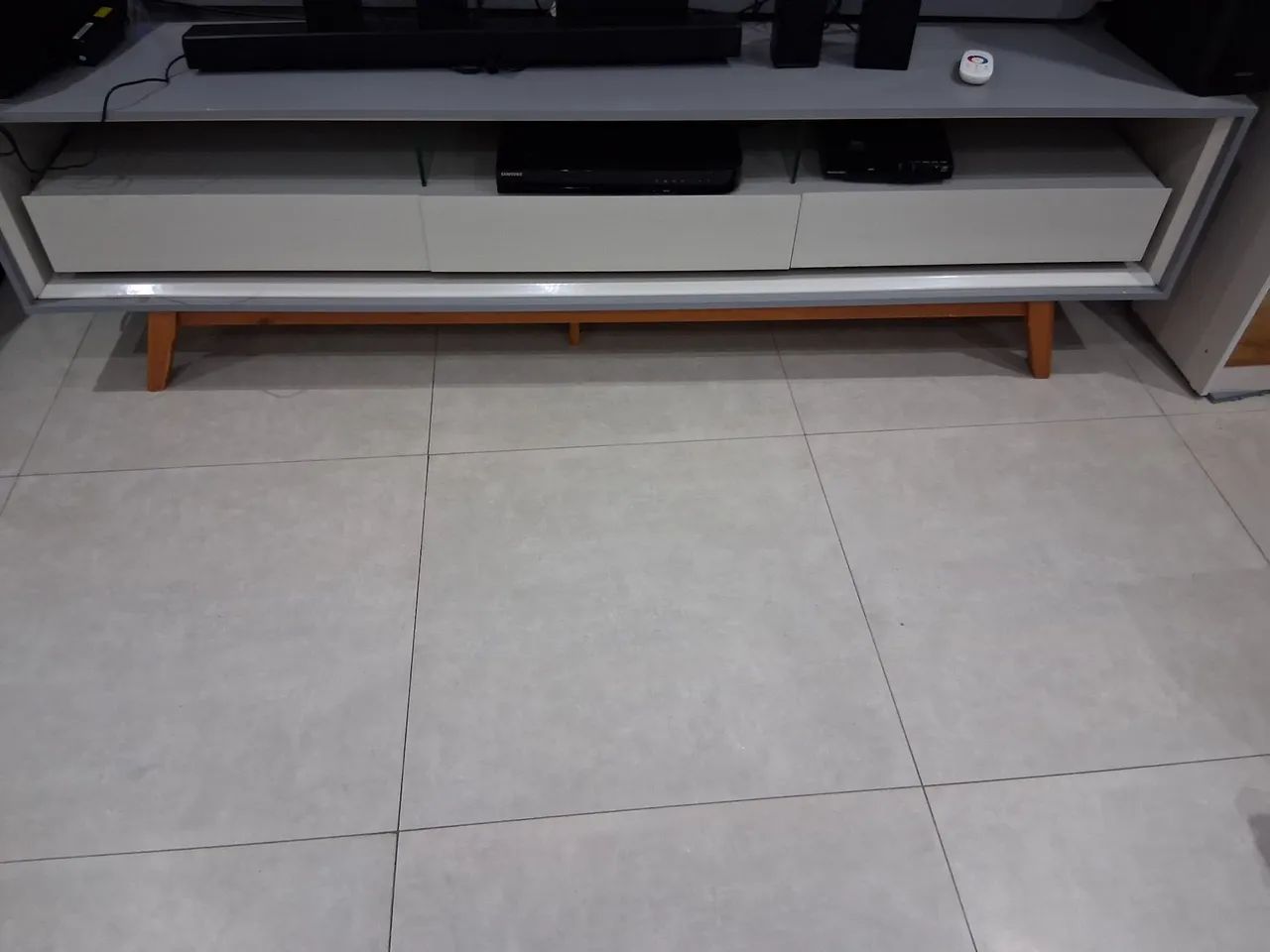 Rack sala com led 3 gavetas 