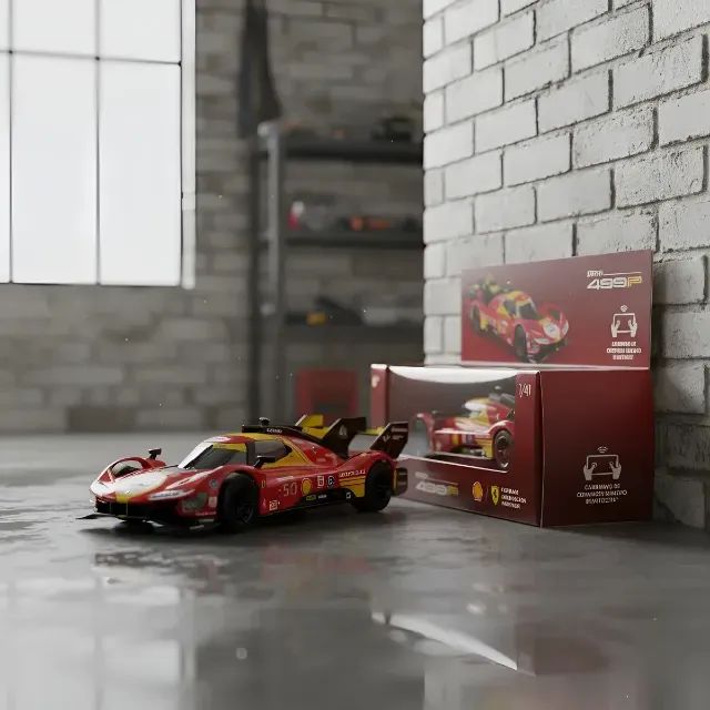 Ferrari 499P Shell Racing Legends Bburago 1:41 Bluetooth - Foto 4