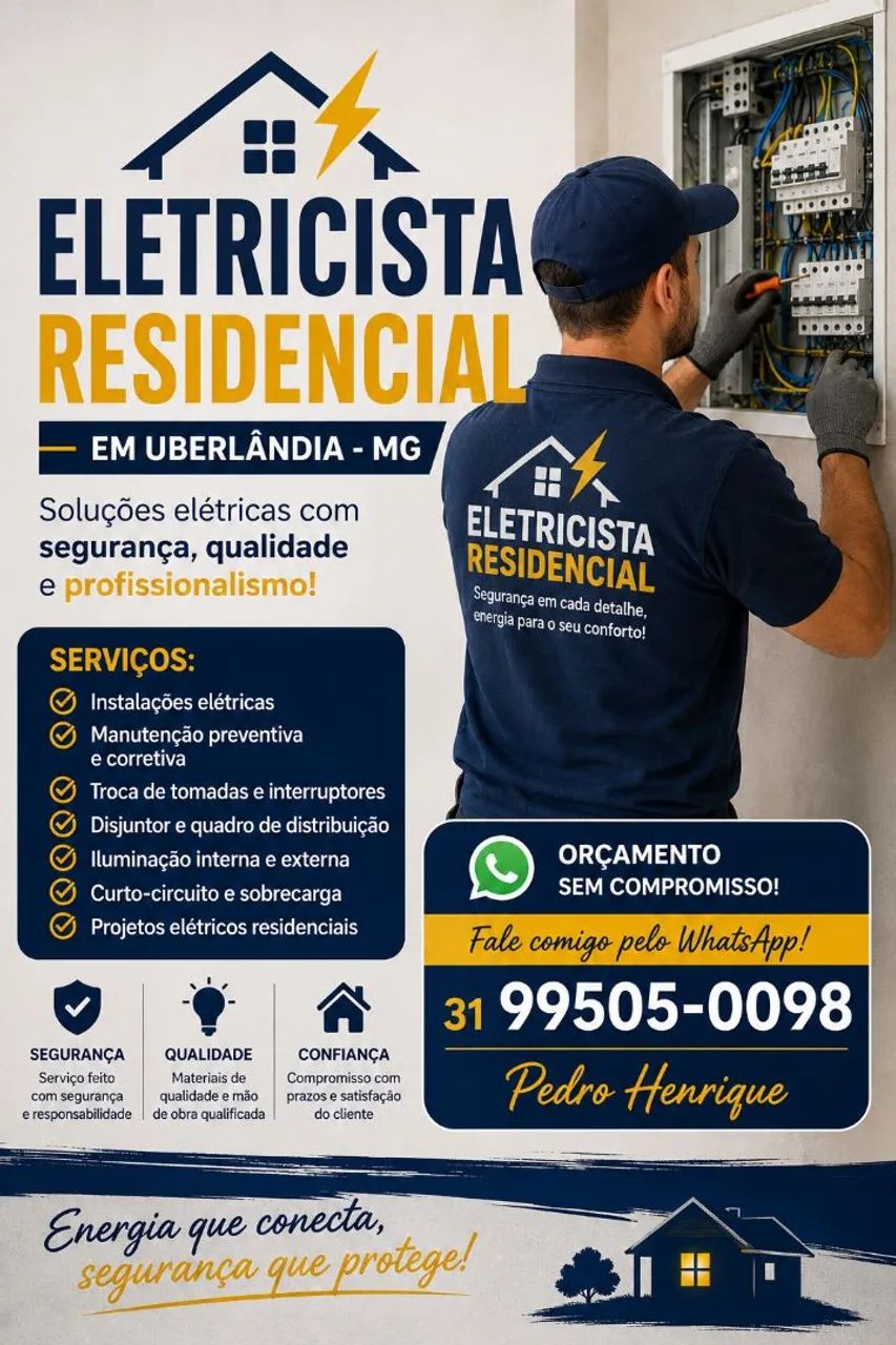 Eletricista Residencial - Uberlândia 