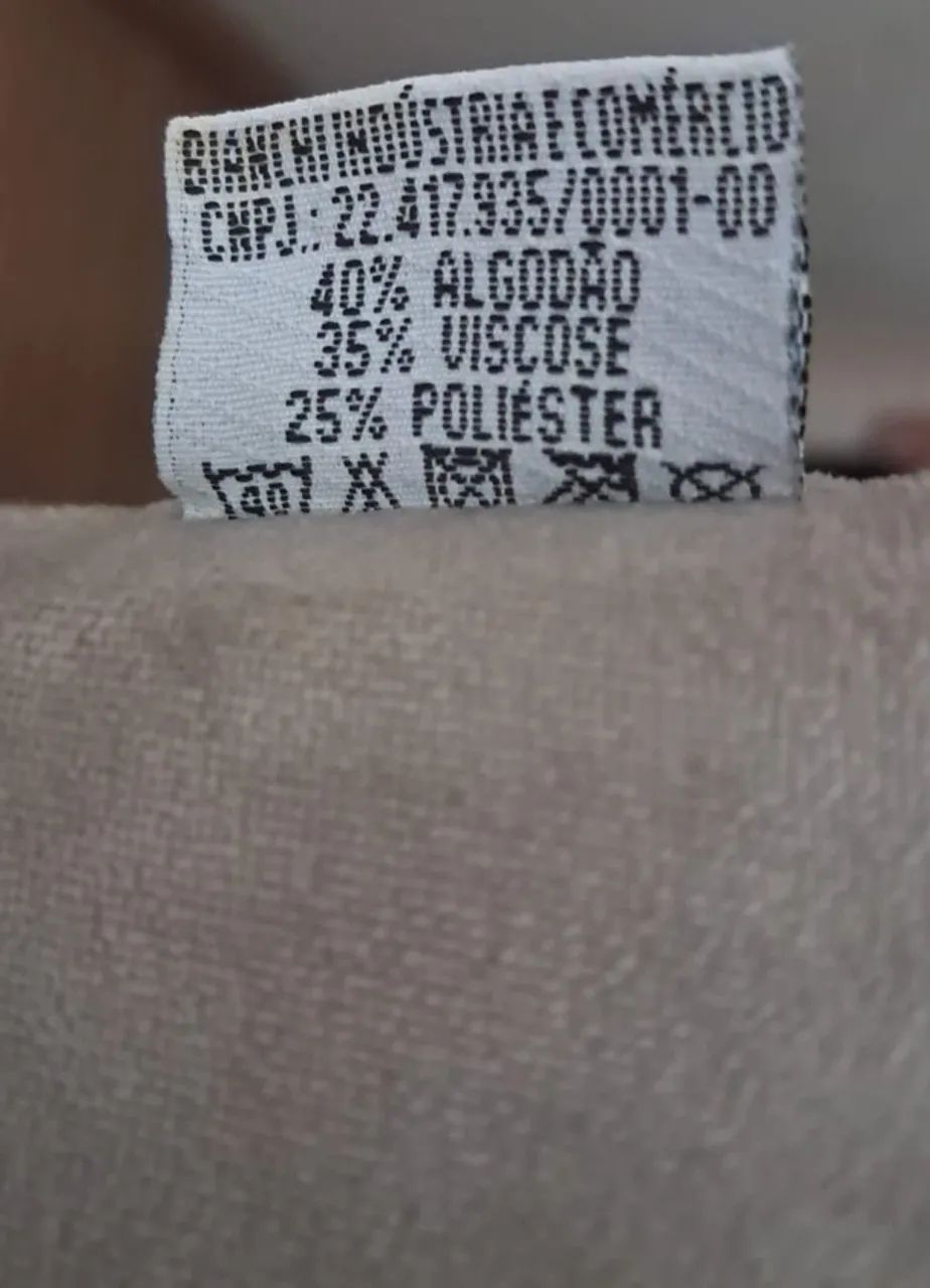 Sofá Bianchi 3 Lugares - Tecido de Algodão, Viscose e Poliéster - Foto 4
